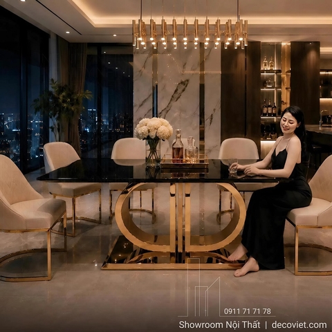 Bàn Ghế Ăn Sang Trọng 6 Ghế 3024S