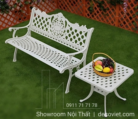 Bàn Ghế Nhôm Đúc Tân Cổ Điển 2068T