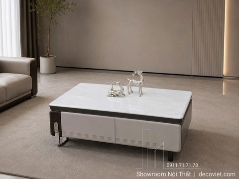 Bàn Trà Gỗ Mặt Đá 492S