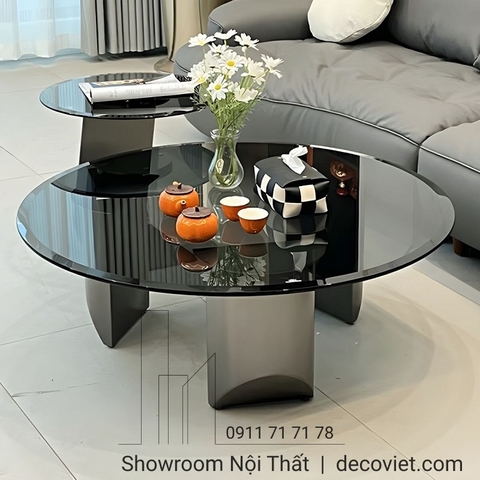 Bàn Trà Tròn Mặt Kính 232S