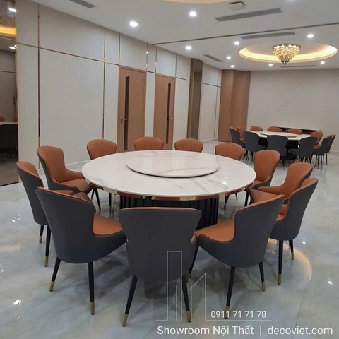 Bàn Tròn Xoay 2m 12 Ghế 2761S
