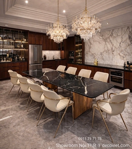 Bộ Bàn Ăn 10 Ghế Sang Trọng 2882S