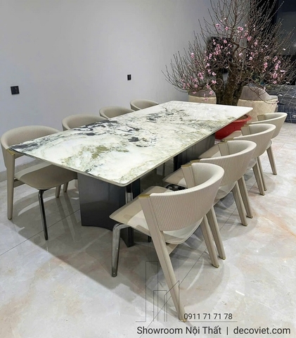 Bộ Bàn Ăn Mặt Đá 8 Ghế 2940S