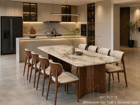 Bộ Bàn Ghế Ăn Gỗ 8 Người 3036S