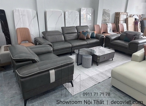Bộ Ghế Sofa Da Bò Cao Cấp 988T