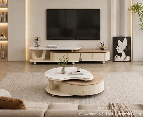 Combo Kệ Tivi Bàn Trà Đẹp 112T