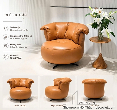 Ghế Thư Giãn Xoay 3130T