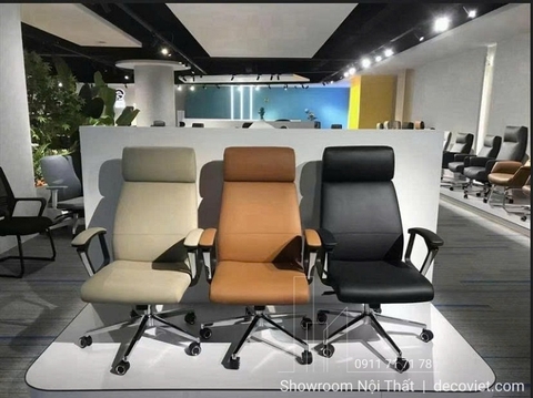 Ghế Văn Phòng Bọc Da 372T