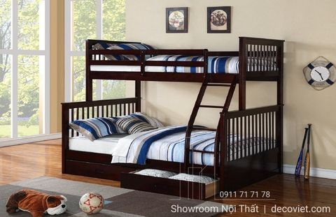 Giường Tầng Cho Bé 401T – Nâu