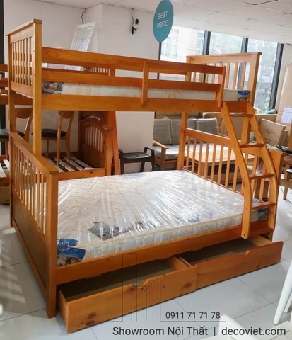 Giường Tầng Cho Bé 401T – Vàng