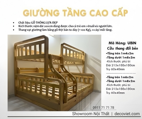 Giường Tầng Người Lớn 1m8 442T