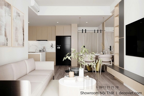 Thiết Kế Nội Thất Chung Cư Lumiere Boulevard 76m² 2PN
