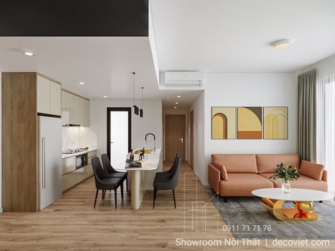Thiết Kế Nội Thất Chung Cư Lumiere Boulevard 75m² 2PN