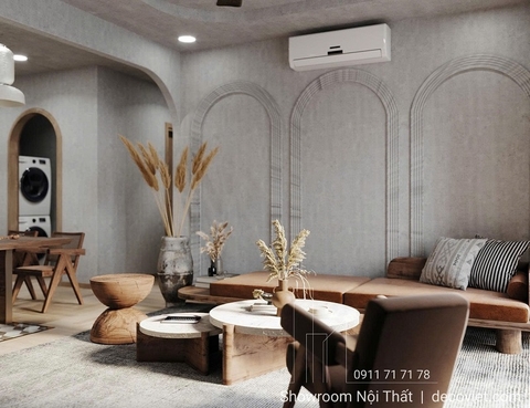 Thiết kế nội thất chung cư SORA Gardens II Bình Dương 2PN