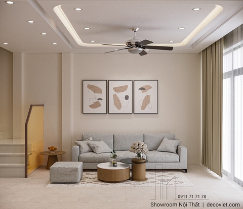 Thiết Kế Nội Thất Nhà Phố 1 Phòng Ngủ Hiện Đại