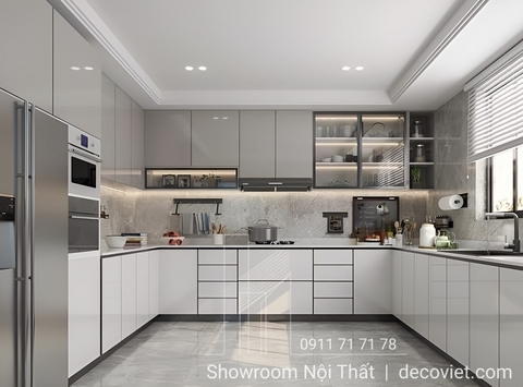Tủ Bếp Chữ U Giá Rẻ 426T
