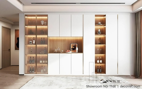 Tủ Đựng Rượu Gỗ 2020T