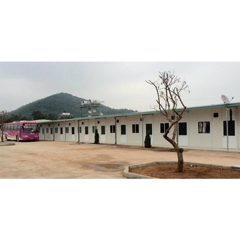 Thi công nhà lắp ghép nhà ở cán bộ