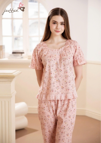 BL Cổ đắp ren tay nhún - 32563