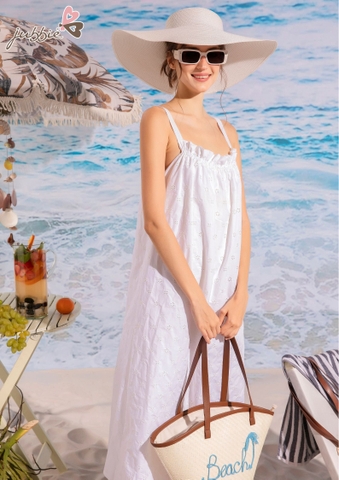 Đầm 2 dây đô nhún - 5094
