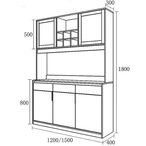 Tủ bếp hiện đại gỗ công nghiệp ZB-007