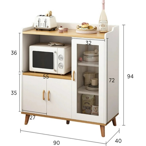 Tủ bếp nhỏ gọn giá rẻ bằng gỗ công nghiệp ZB-001