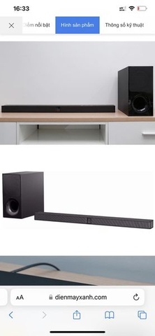 Loa thanh Soundbar Sony 2.1CH HT-CT290/BM