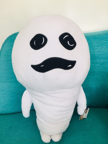 Búp bê nấm Nameko màu trắng