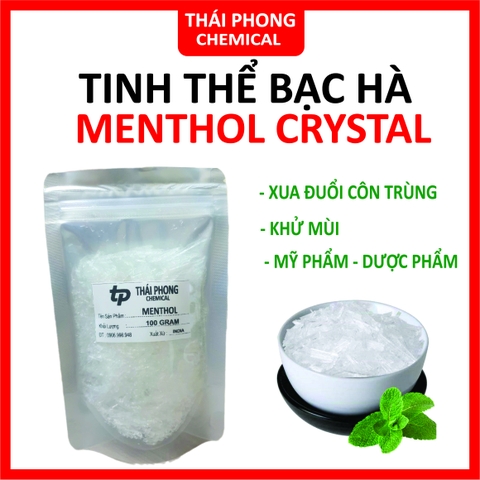 Tinh Thể Bạc Hà - Menthol Crystal - Gói 100G