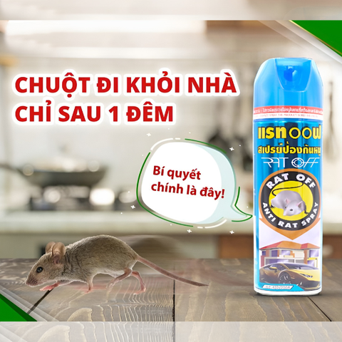 Chai Xịt Đuổi Chuột RAT OFF