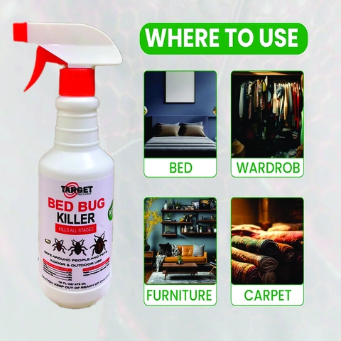Chai Xịt Xua Đuổi Rệp Giường - Mạt Bụi Target