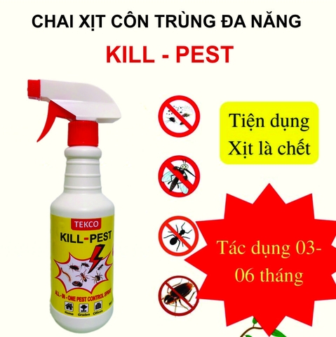 Chai Xịt Côn Trùng Đa Năng Kill-Pest