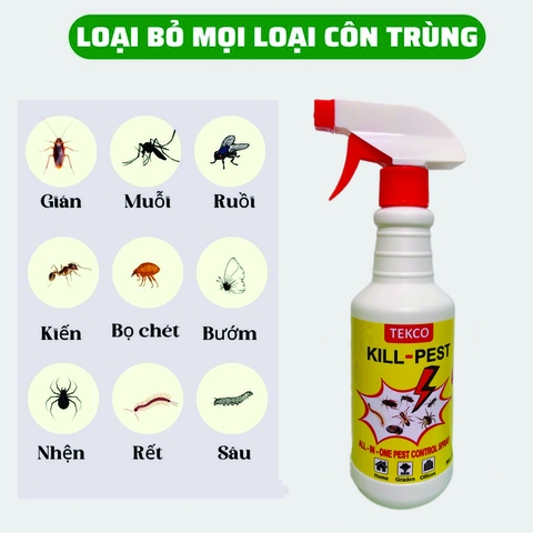 Chai Xịt Côn Trùng Đa Năng Kill-Pest