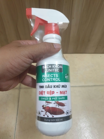 Chai Xịt Diệt Rệp Giường - Mạt Bụi Bách Khoa Unitec