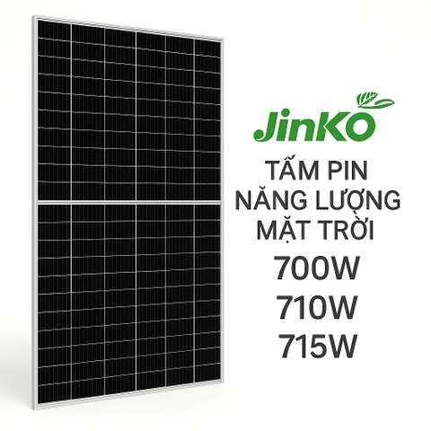 giá Tấm pin năng lượng mặt trời Jinko 700w710w715w hai mặt nguyên bản loại A