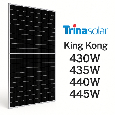 Tấm pin năng lượng mặt trời Trina Solar King Kong 430W 435W 440W 445W