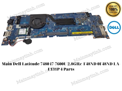 Main Dell Latitude 7480 i7-7600U 2.8GHz  F48ND 0F48ND LA-E131P 4 Parts