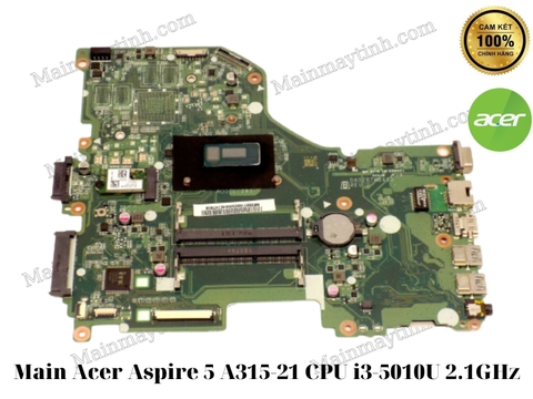 Main- Acer- Aspire 5- A315-21- CPU- i3-5010U- 2.1GHz