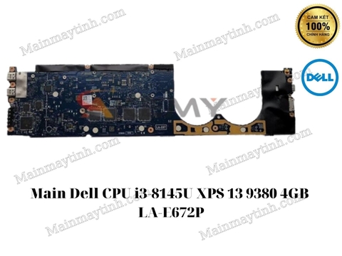 Main- Dell- CPU- i3-8145U- XPS- 13- 9380- 4GB- LA-E672P