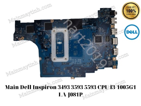 Main- Dell- Inspiron- 3493- 3593- 5593- CPU- I3-1005G1- LA-J081P