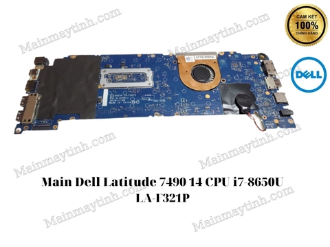 Main Dell Latitude 7490 CPU i7-8650U LA-F321P
