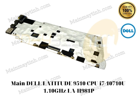 Main- DELL- LATITUDE- 9510- CPU- i7-10710U- 1.10GHz- LA-H981P