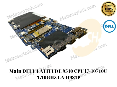 Main- DELL- LATITUDE- 9510- CPU- i7-10710U- 1.10GHz- LA-H981P