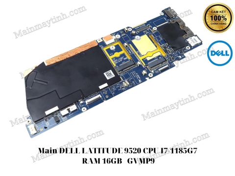 Main- DELL- LATITUDE- 9520- CPU- I7-1185G7- RAM- 16GB- GVMP9