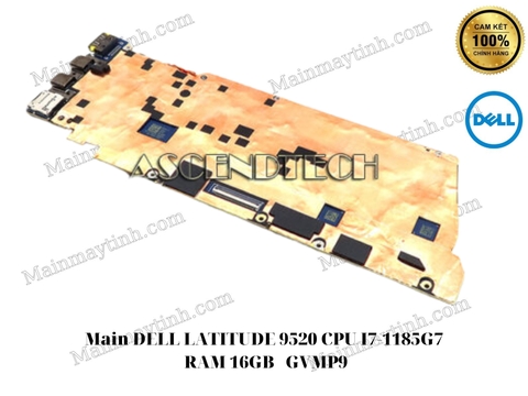 Main- DELL- LATITUDE- 9520- CPU- I7-1185G7- RAM- 16GB- GVMP9