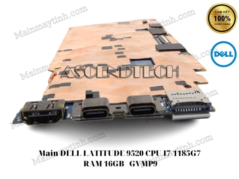 Main- DELL- LATITUDE- 9520- CPU- I7-1185G7- RAM- 16GB- GVMP9