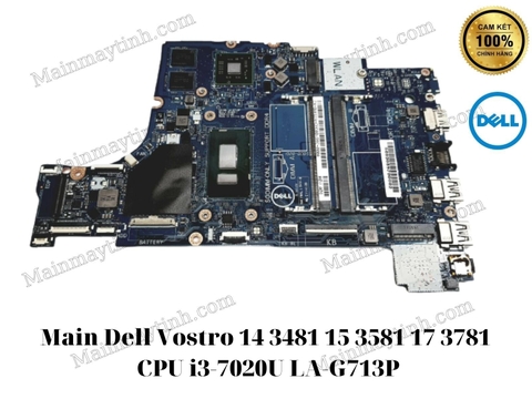 Main- Dell- Vostro- 14- 3481- 15- 3581- 17- 3781- CPU- i3-7020U- LA-G713P