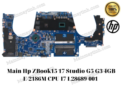 Main-Hp-ZBook15 17 Studio G5 G3 4GB E-2186M-CPU I7-L28689-001 