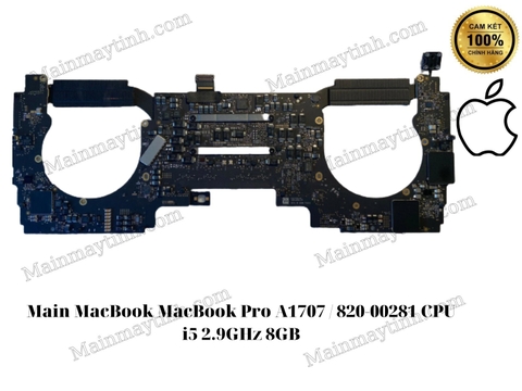 Main-MacBook-MacBook-Pro A1707 / 820-00281-CPU i5 2.9GHz 8GB;