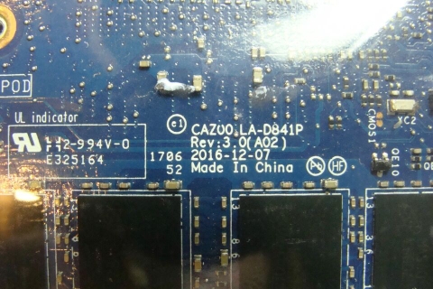 Main Dell XPS 13 9360 i7-7560U 2.4GHz 16GB LA-D841P